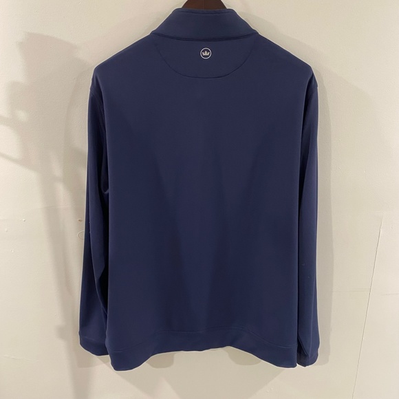 PETER MILLAR Perth Performance Golf Quarter-Zip Navy Pullover - Picture 7 of 12